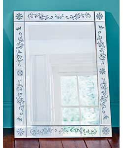 Floral Printed Mirror
