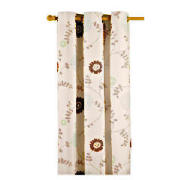 This pair of unlined eyelet curtains come in a duck egg blue and feature a floral print design