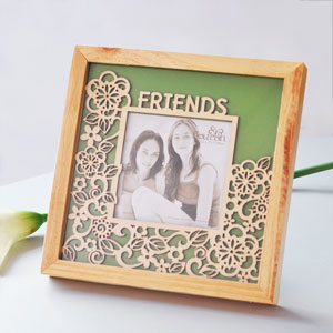 Unbranded Flourish Friends Natural Wood Photo Frame