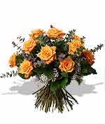 Flowers - A Dozen Orange Roses