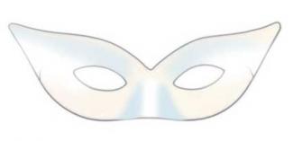 Unbranded Flyaway Satin eyemask, white