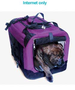 Unbranded Fold Flat Fabric Pet Carrier - Medium