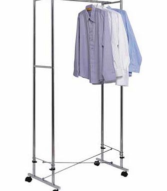 Unbranded Folding Clothes Rail - Silver