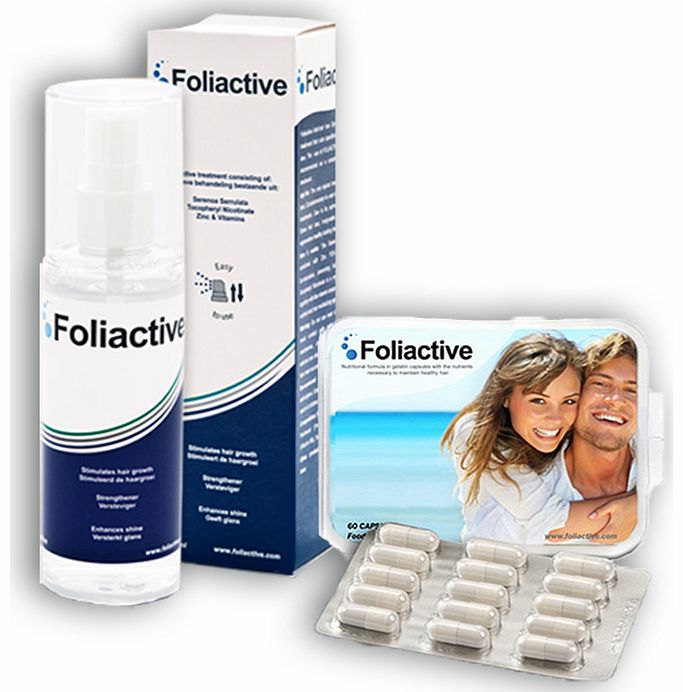 Foliactive Pack  Hair Loss Treatment and Prevention. Can prevent the elevation of hormones which cause hair loss and alopecia. Recovers and revives damaged hair follicles for healthy hair re-growth. 100% natural formula recommended by health profess