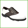 Footjoy Aqualites White Smooth and Brown Soft Waterproof Leather