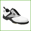 Footjoy Xdimension White Smooth / Black / Silver Waterproof Leather