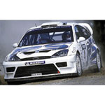 A 1/43 scale replica of the Ford Focus RS WRC raced by Martin and Park on the 2003 Zealand Rally