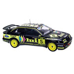 A fantastic, highly detailed 118 scale replica of the Ford Sierra Cosworth driven by Reuter in the