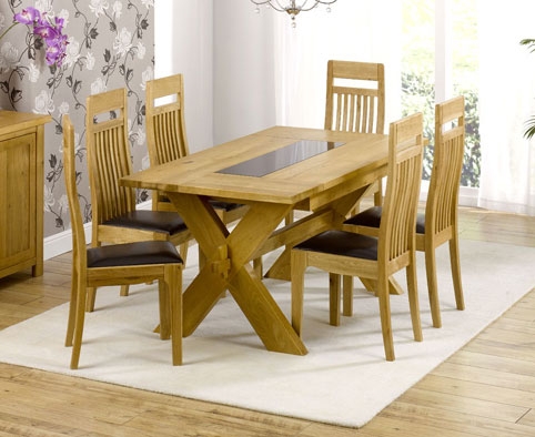 Unbranded Forenz Oak Dining Table - 160cm and 6 Napoli