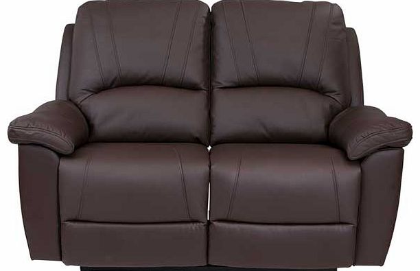 Unbranded Fortunato Leather Recliner Regular Sofa -