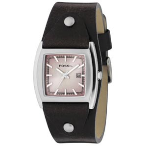 Featuring a genuine brown leather strap with a sol