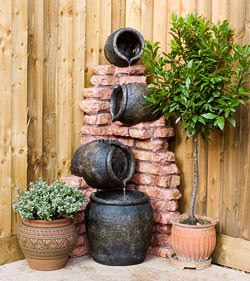 Four Bowl Spilling Urn Water Feature