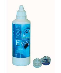 Four Eyez Cosmetic Fashion Lenses Solution and Lens Case