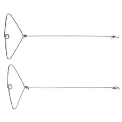 French booms  popular wire body sea fishing booms. These are stainless steel triangular shaped wire 
