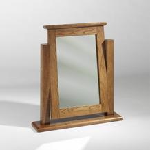 Unbranded French Dark Oak Dressing Table Mirror