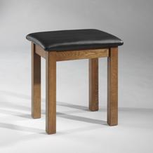 Unbranded French Dark Oak Dressing Table Stool