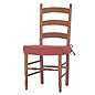 French Style Pine Farmhouse Chair With Seat Pad