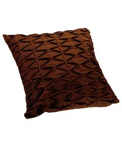 Unbranded Fretwork Cushion - Chocolate