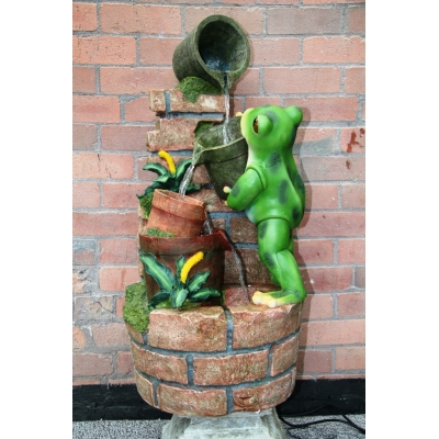 Unbranded Frog with Pots Water Feature
