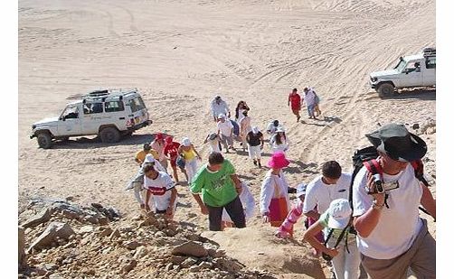 Full Day Jeep Safari - Hurghada - Intro The action-packed Hurghada Jeep Safari promises a day full of adventure with a visit to a Bedouin camp a camel ride quad bike ride delicious meal folklore show and lots of fun and laughter! Full Day Jeep Safari