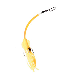 Unbranded Fullscore Rig - size 4/O hook yellow squid