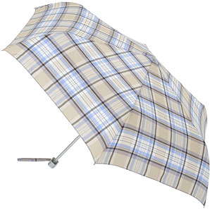 A manual folding polyester umbrella which weighs l