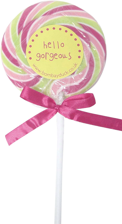 Send a special wish in the sweetest way with a Fun and Frivolous Giant Swirly Lollipop. Receiving ha