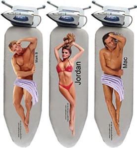 These cheeky ironing board covers have been designed to make your ironing chores a much sexier exper