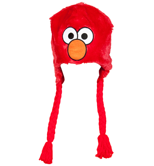 Unbranded Furry Sesame Street Elmo Laplander Hat