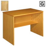 (G) Scandinavian Real Wood Veneer Computer Table-Oak