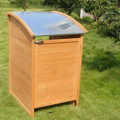Keep your bin hidden away and stop it from blowing over in windy weather.