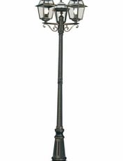 Unbranded Garden Accessories Black and Gold 3 Light