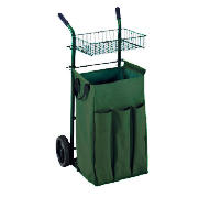 This steel garden leaf cart weighs 4kg and is designed for the easy collection of leaves.