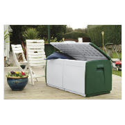 The Keter Contico garden storage box is made from a low maintenance polypropylene and is lockable. T