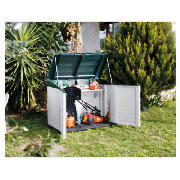 The Keter Contico Garden Store it Out is made from a low maintenance polypropylene and features lock