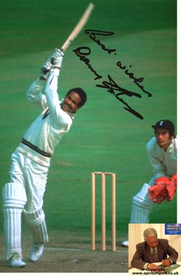 Unbranded Gary Sobers signed A3 photo