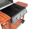 An excellent 3 burner gas BBQ with temperature control lid
