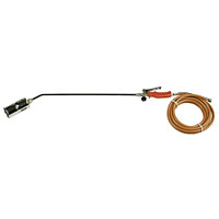Single head Gas Torch. 600mm (24") lance and rubber hose. Use with propane or butane gas. Complies