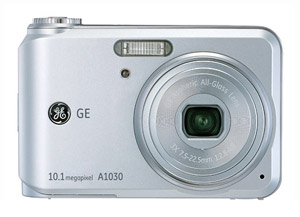 Unbranded GE Compact Digital Camera - A Series A1030 - Silver   FREE CASE AND SD1GB CARD!