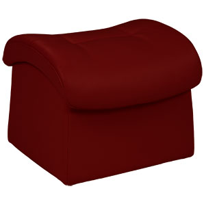 Gemini Footstool- Cranberry