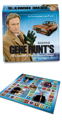 Unbranded Gene Hunt 70s and 80s Triva Board Game