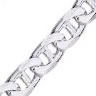 Unbranded Gents solid Silver marine links bracelet