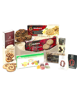 Unbranded Gift Hamper - Cake, Biscuits and Candy