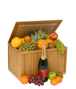Unbranded Gift Hamper - Luxury Fruit Basket With Fizz