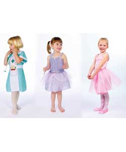 Contains 3 dress ballerina: includes soft pink vel