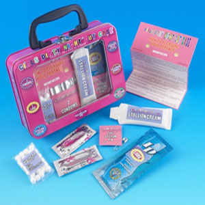 The Girls Dirty Night Out Case contains all the essentials for a night of girly pleasure! The metal