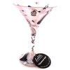 Glamour-pusses can drink in style from this glam Martini glass. There`s even a fabulous champagne co