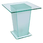 Glass table with lamp in base 59162 furniture