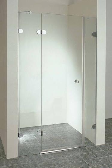Unbranded Glassline 3-Part Frameless Shower Door with Anticalc 100cm Range 98.5-101cm (Left)