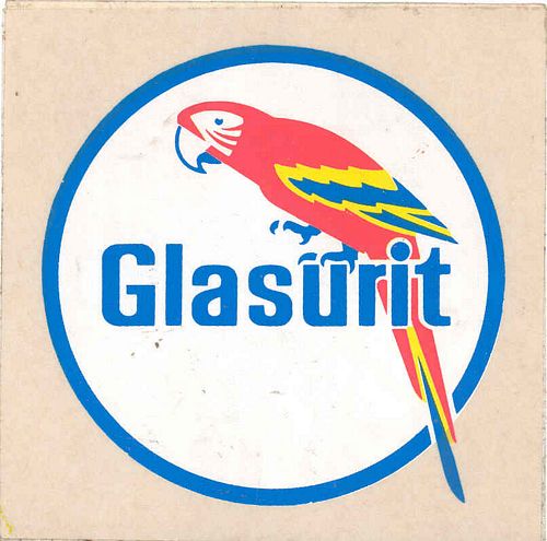 Glasturit Parrot Sticker (10cm x 10cm)